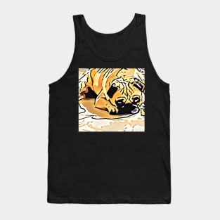 Colourful Pug Dog Tank Top